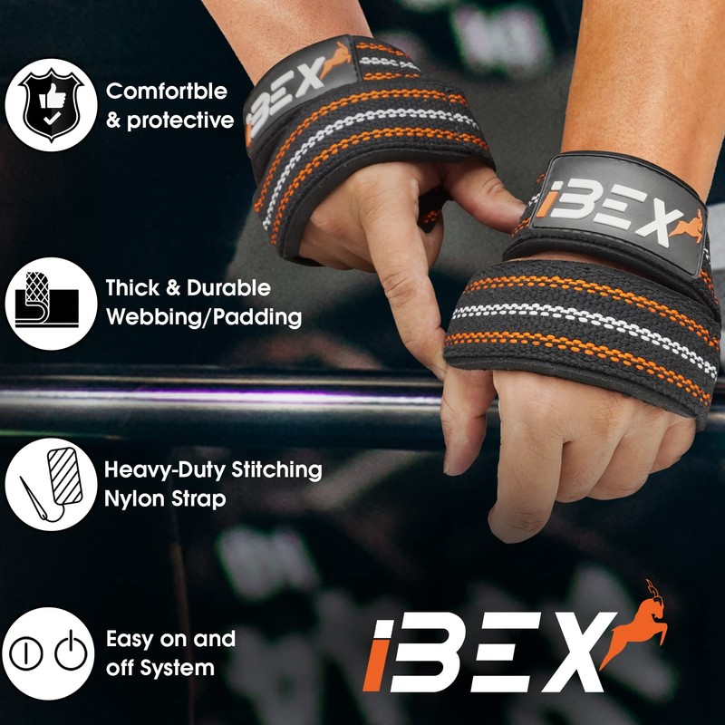 Figure 8 Premium Quality Weight Lifting Straps with Secure Comfort