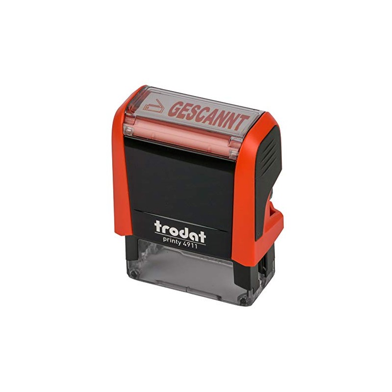 Trodat Printy 4912 Fire Red Scanned Symbol Red