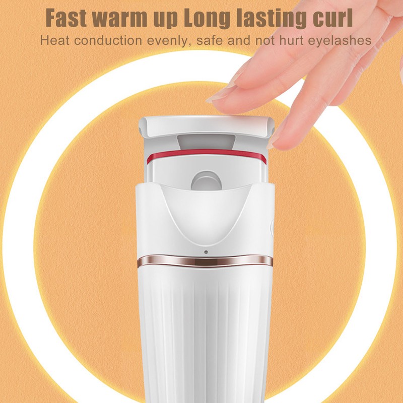 Electric Heated Eyelash Curler USB Charging Long Lasting Curl Fast
