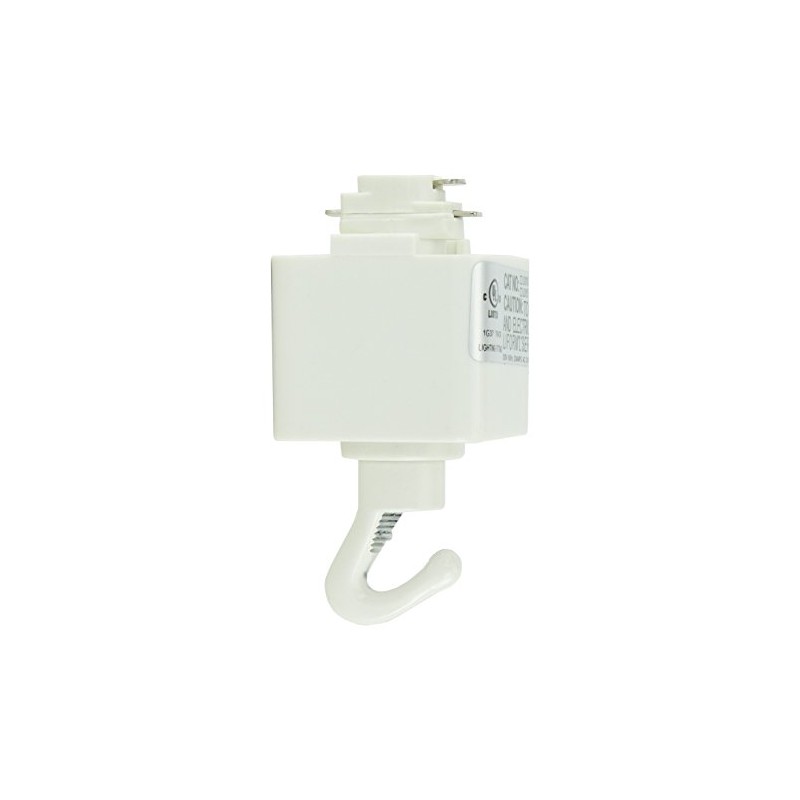 Direct-Lighting H System Track Adapter with Hook H870-WH (White)