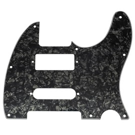 Musiclily Pro 8 Holes Guitar Pickguard Pickguard for Brent Mason Tele Style Electric Guitar, 4 Ply Black