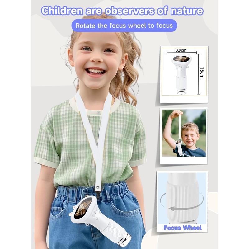 Acoath Microscope for Kids, 1000X Zoom Mini Digital Handheld Camera