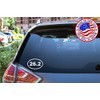 Sunset Graphics & Decals 26.2 Decal Vinyl Car Sticker Marathon