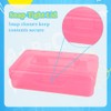 loacuony 2 Pack Pencil Box,Plastic Pencil Case Set with Free