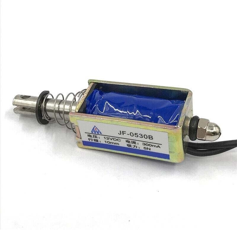 5pcs Micro DC Solenoid Valve Electromagnet DC 12V Spring Push-Pull