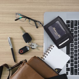 Hudson & James Designer London Real Leather Mens Women Ladies Wallet Credit Carder Holder Pouch RFID Safe Protector Zipper Purse