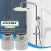 2pcs 1/2" G Male to 1/2" G Female Thread Shower