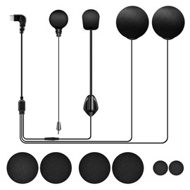 FODSPORTS FX-S Motorcycle Incom, Type C Connection, 1.6 inches (40 mm) Speaker Microphone, Cord Microphone & Arm Microphone Included, FX-S Income Parts Spare Parts & Replacement