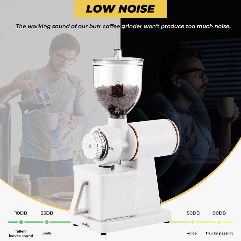 Flyseago Burr Coffee Grinder Electric Espresso Grinder Commercial & Homeuse
