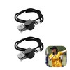 2pcs High Frequency Emergency Whistle, Sturdy Plastic Whistles For Coaches,