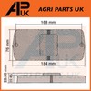 APUK Rear Tail Brake Light Lamp Lens Replacement for Ford