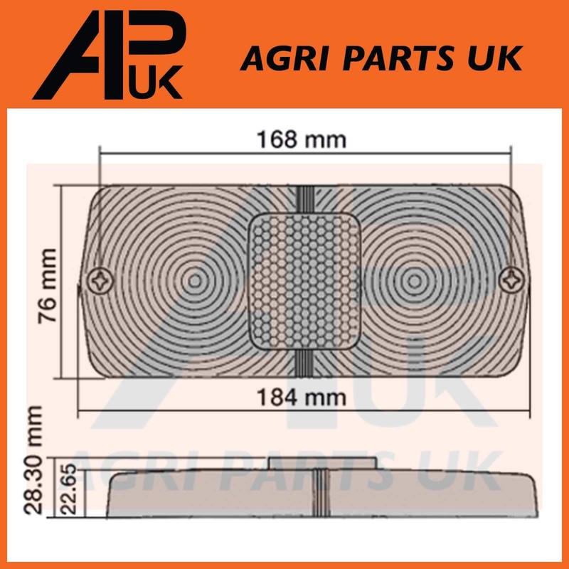APUK Rear Tail Brake Light Lamp Lens Replacement for Ford