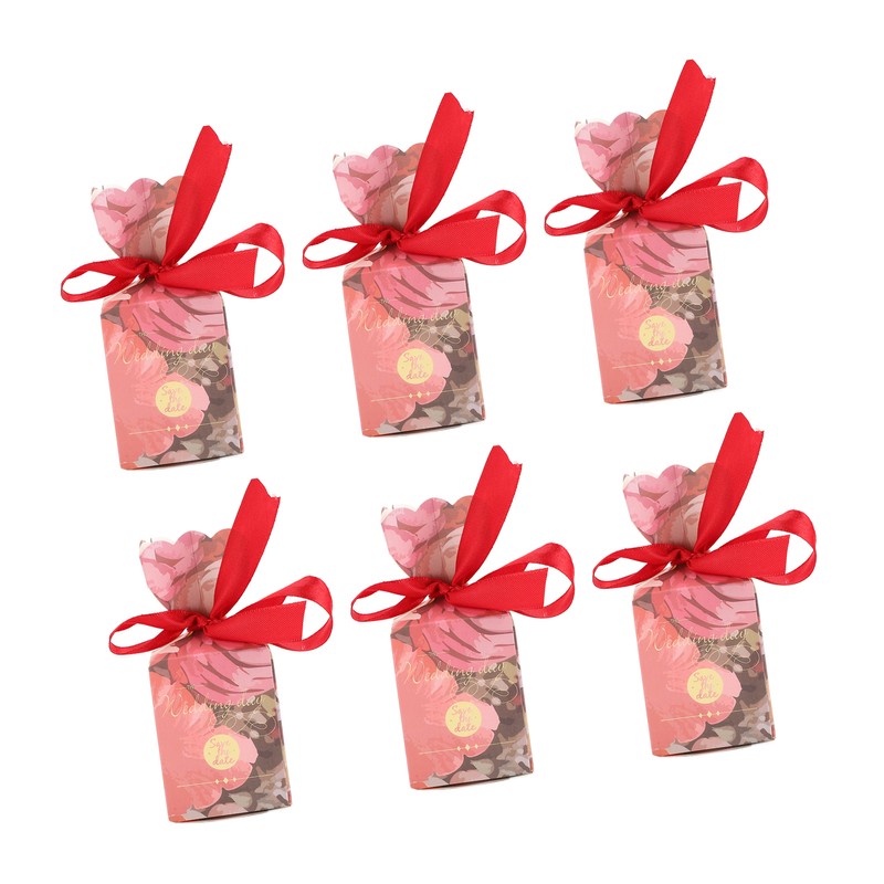 50 Set Wedding Favor Boxes Floral Pattern Retro Style Easy