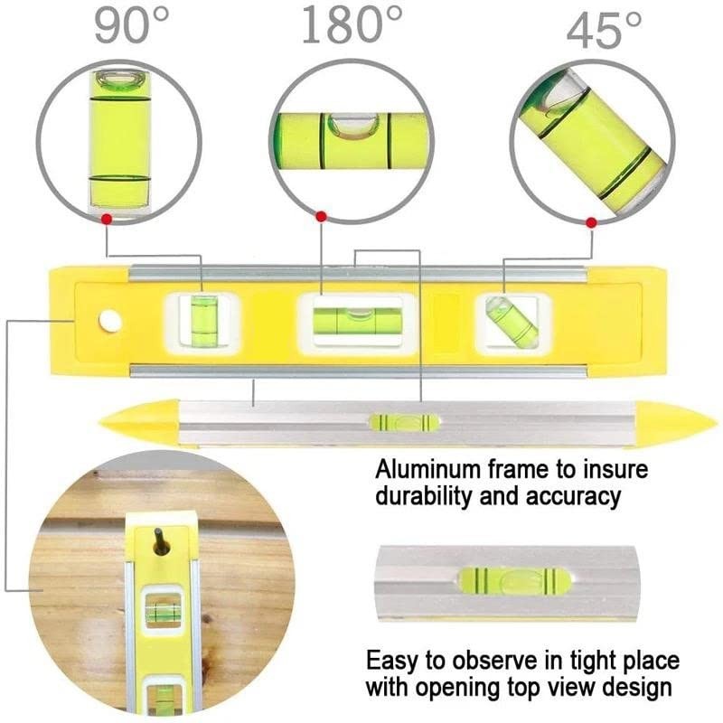 Spirit Level Magnetic - Small, Unbreakable and Magnetic Torpedo Level