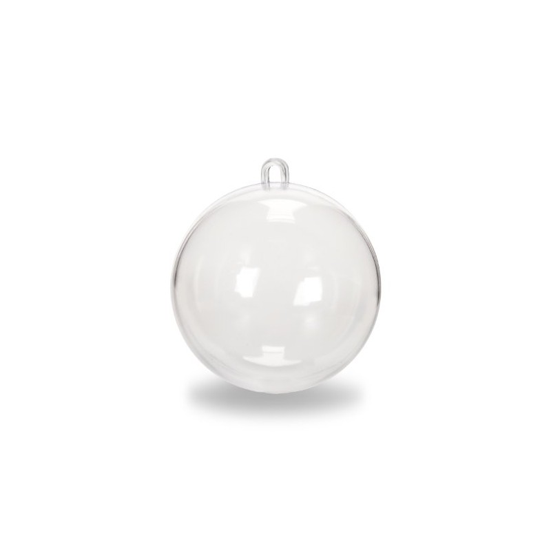 Darice Plastic Ball Ornament, 70mm, Clear -1 Ball