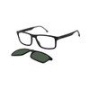 Carrera CA 8057/CS Black Black/Green Folding Clip-On 55/17/145 men Sunglasses