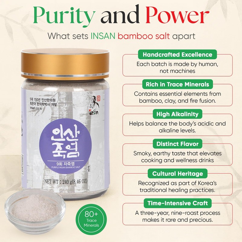 Insan 9X Roasted Bamboo Salt – Korean Alkaline Mineral Sea
