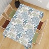 TLCBFF Nautical Decorative Rectangle Table Cloth Starfish Beach Ocean Seashell