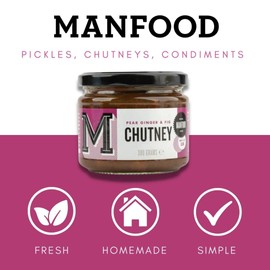 Manfood - Pear, Fig & Cardamom Chutney 300g