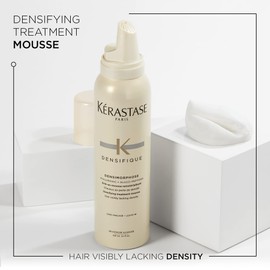 KERASTASE Densifique Mousse - Leave In Thickening Mousse, Adds Volume and Shine to Thinning Hair Types, With Hyaluronic Acid