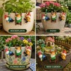 3-Piece Hanging Garden Gnome Set for Flower Pots – Mini