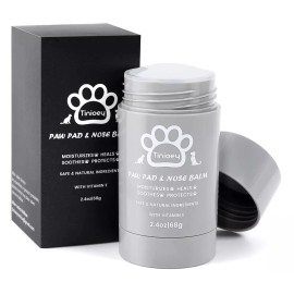 Tinioey Cat Dog Paw Pad Balm Stick (2.4 oz) - Natural Lick Safe Dog Paw Blam Protector