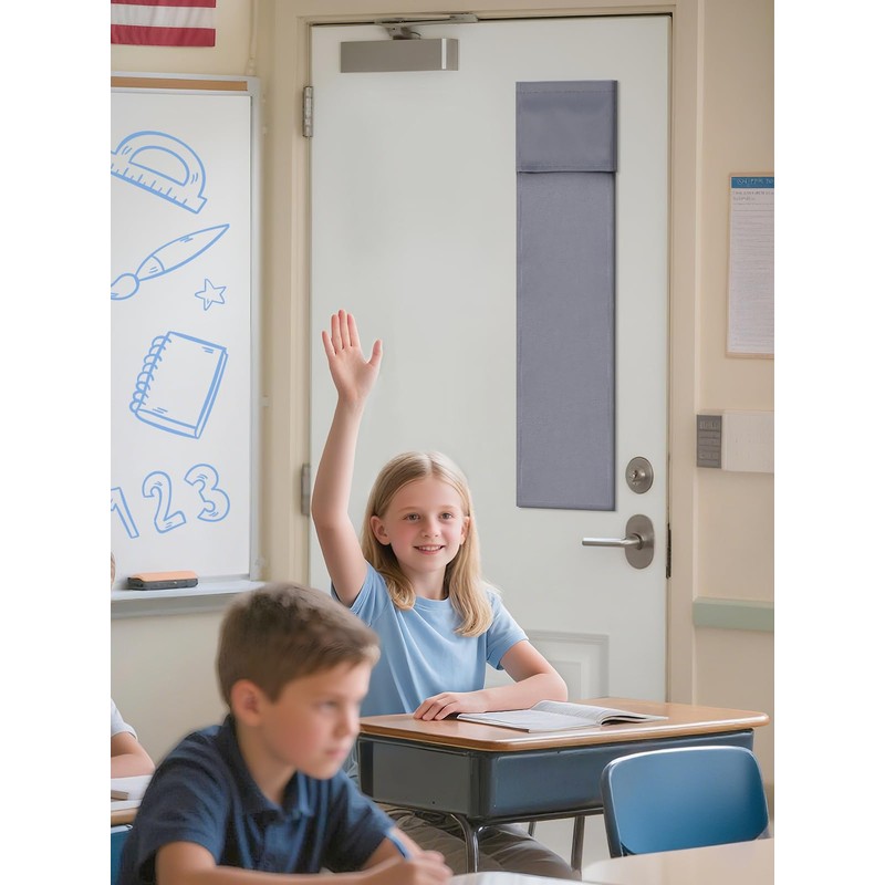 Classroom Door Window Blackout Cover - Blocking 100% Views &