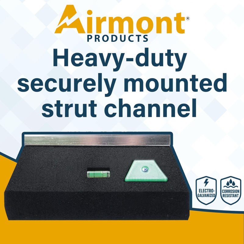 Rooftop Block Support – Single Base with Channel | Heavy-Duty