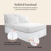 SGI 9 Inch Drop Queen Size White Solid Bed Skirt