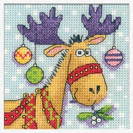 Reindeer Card Cross Stitch Kit