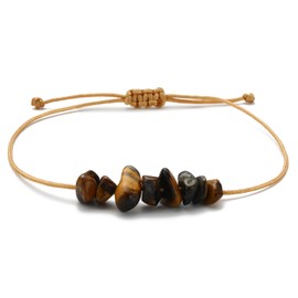 LUCKY BUDDHIST Gemstone Bracelets Protection Chakra Jewelry for Women Adjustable Charm Bracelet, Crystal, Stone