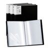 Folder with Plastic Sleeves 4 Pack 9"x12" Black Portfolio Folder