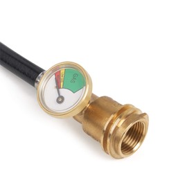 GASPRO 12 FT Propane Extension Hose with Gauge for Gas Grill, Heater and All Other Propane Appliances,Standard P.O.L.