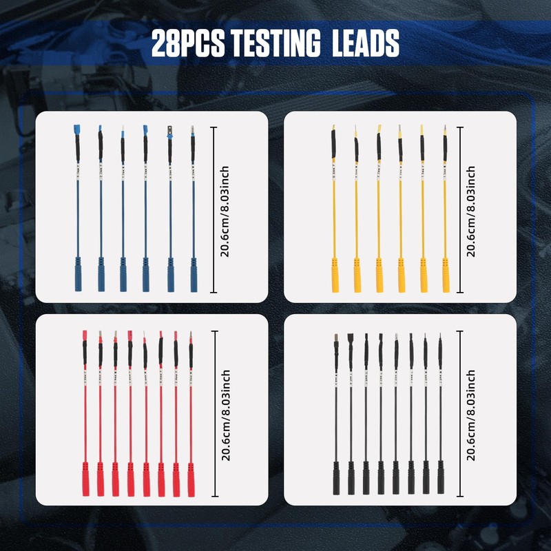 48PCS Automotive Circuit Test Leads Kit Electrical Breakout Leads Automotive