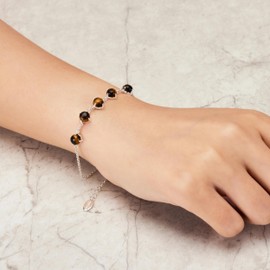 Philip Jones Tiger's Eye Gemstone Bracelet