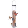 MIXXIDEA Metal Wild Bird Feeder,Squirrel Proof Bird Feeders for Outside,Hanging