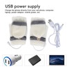 1 Pair USB Heated Gloves Mitten Winter Warm Full Finger