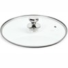 13 In Glass Lid for Frying Pan, Tempered Replacement Cover