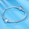 Women Deserved Gifts Heart Charm 925 Sterling Silver European Beads