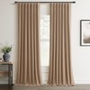 100% Blackout Curtain 90 Inch Length 2 Panel Faux Linen