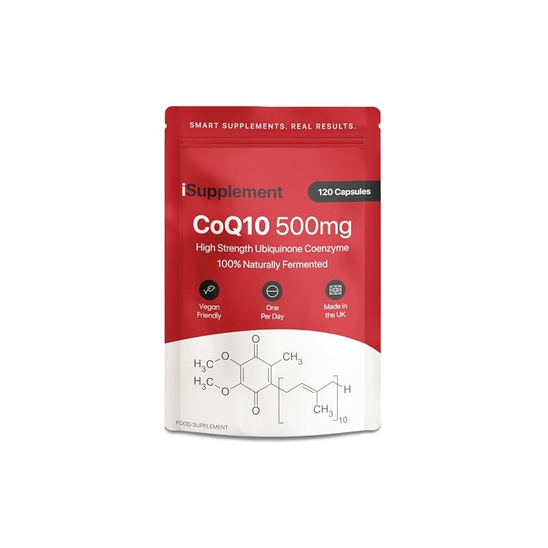 CoQ10 Supplement High Strength 500mg - Q10 Coenzyme by iSupplement
