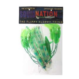 Squidnation Long Tail Flippy Floppy Thing Fishing Daisy Chain Tuna & Marlin Magnet (LUMO)