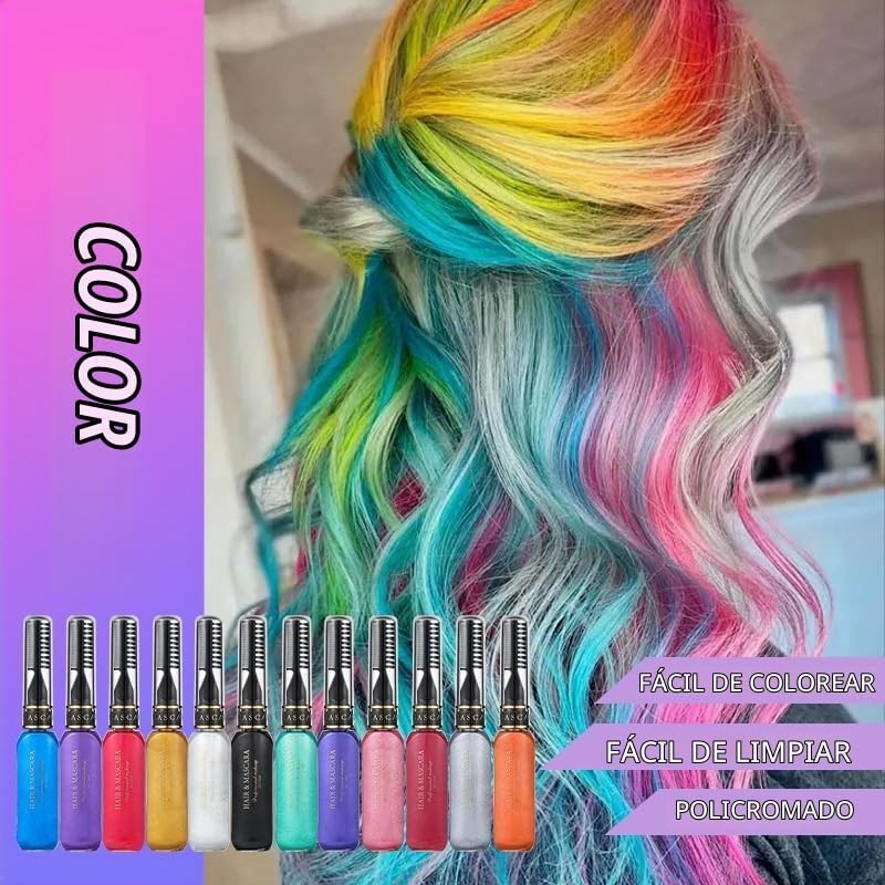 Bluemega Tinte para Cabello en Crema, Lápiz Temporal, 10#
