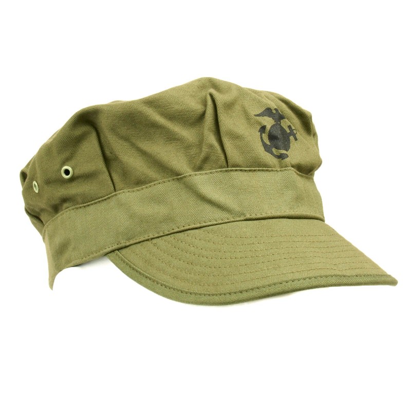 U.S. WWII USMC P44 HBT Fatigue Cap- Size 7 US,