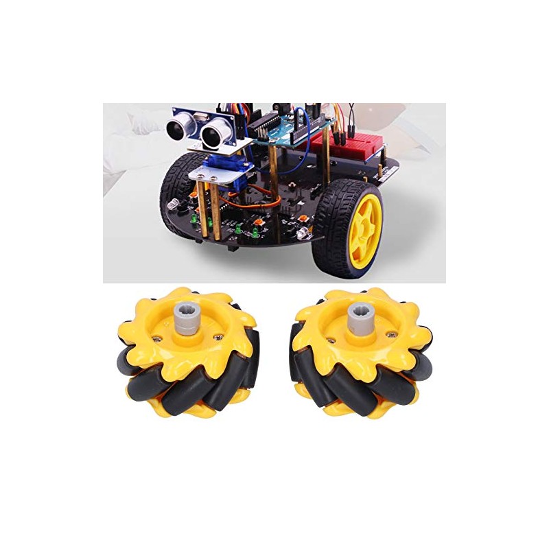 Mecanum Wheels, 1.9 inches (48 mm) Omnidirectional Wheels Smart Robot