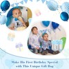 Linelglobal 1st Birthday Gift Bag with Wrapping Tissue for Baby