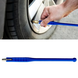 DUSCOKE Car Tire Valve Stem Puller/Installer with Valve Core Tool, No Scratch Wheel Valve Stem Remover Extender Adapter Replacement, Auto Tire Valve Stem Removal & Installation Repair Tool (Blue)