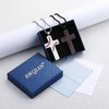 Silver Baseball Cross Necklace for Men Bible Verse,Lord's Prayer Christian