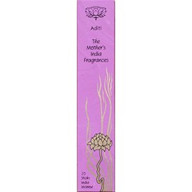 The Mother's India Fragrances Aditi Fair Trade Vegan Hand Rolled Incense 20 Incense Sticks
