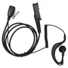 G Shape Earpiece PU Cable Walkie Talkie Earpiece with Mic